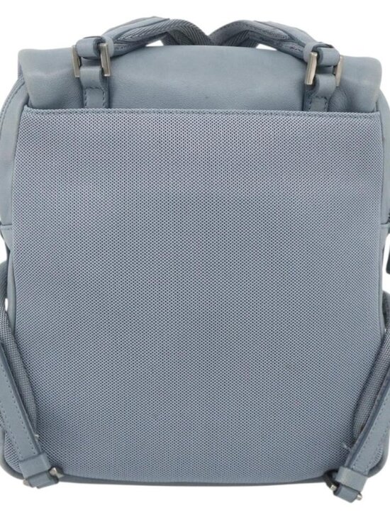 PRADA Backpack Leather Light Blue Silver Auth BA12406A main image 7